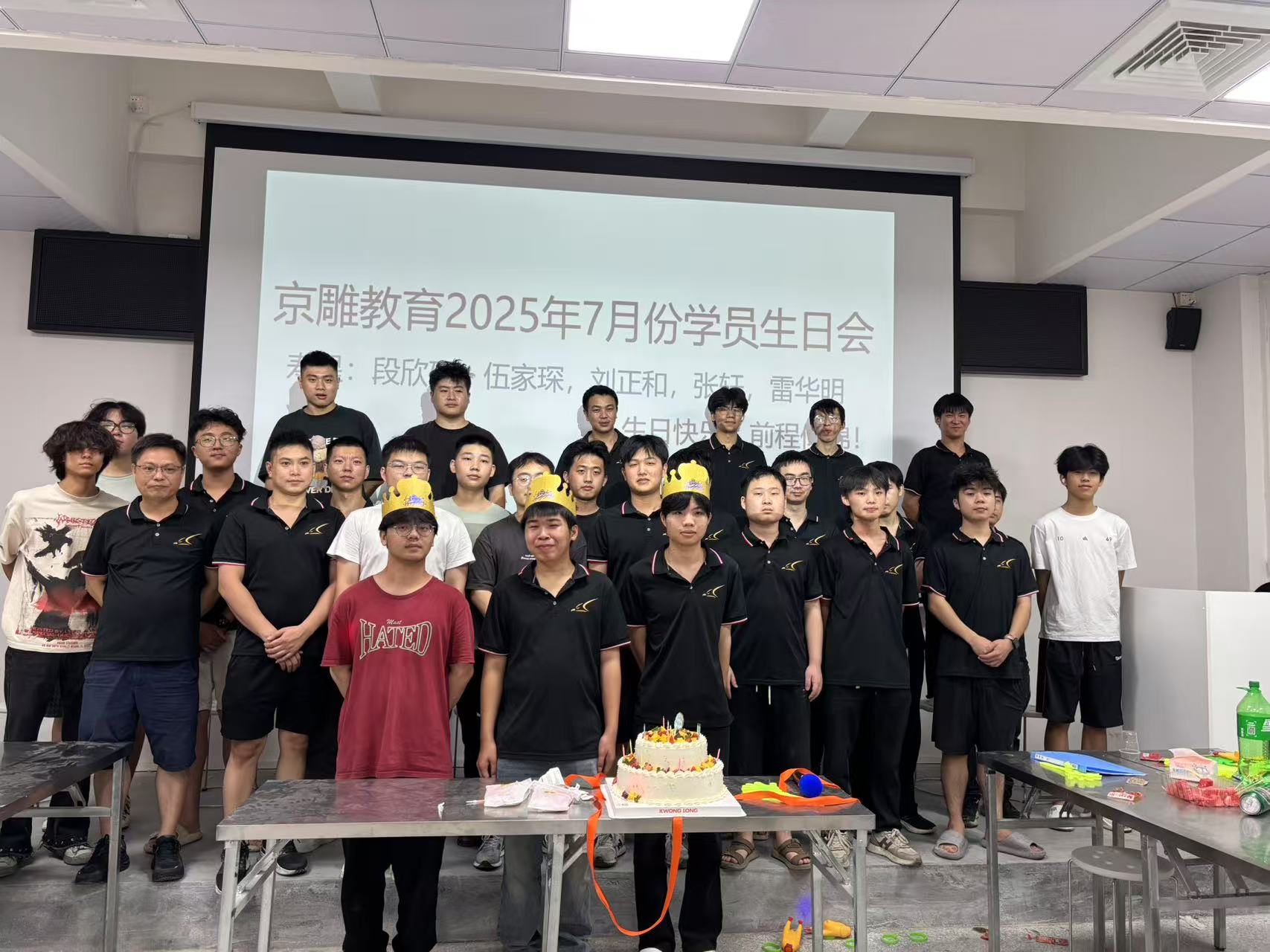东莞京雕教育：2025年7月份生日会